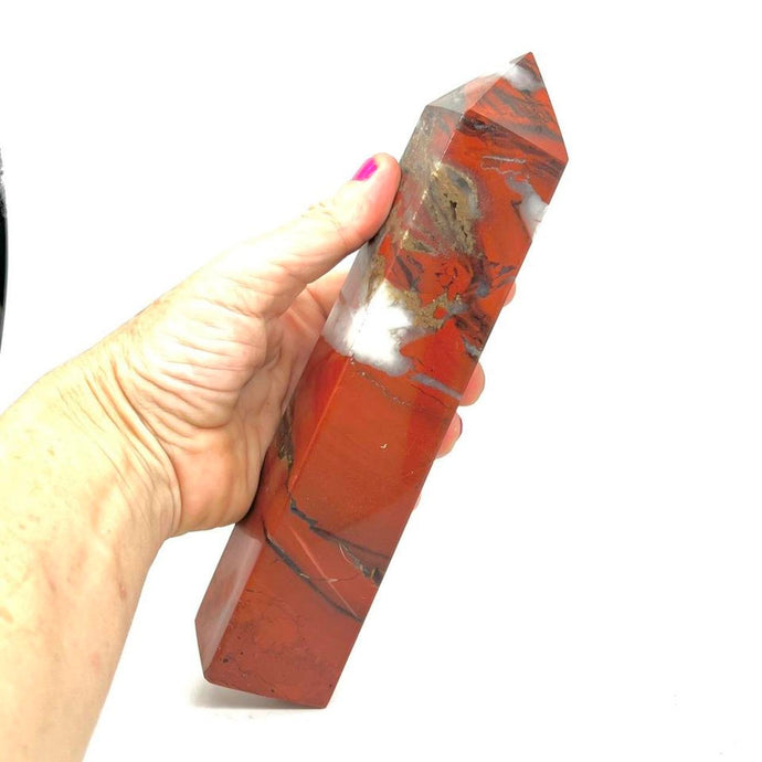 Red Jasper Crystal Tower Point Generator