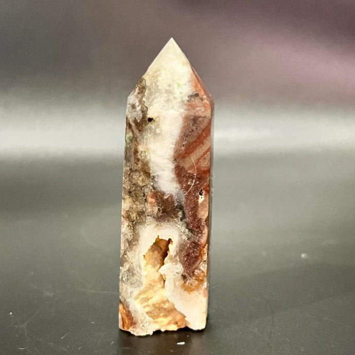 Crazy Lace Agate Tower Crystal