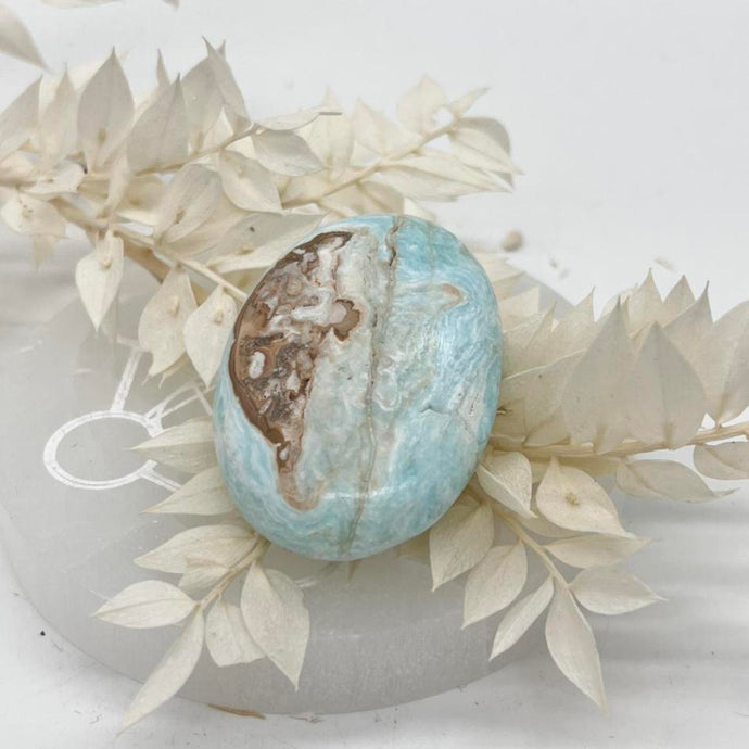 Aragonite Crystal Palm Stone Palmstone