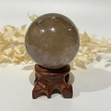 Load image into Gallery viewer, Smokey Quartz Crystal Sphere Crystal Ball Specimen Gift
