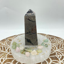 Load image into Gallery viewer, Rhodonite Crystal Tower Point Generator

