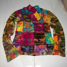 Load image into Gallery viewer, Nepalese Handmade  Multi-Colour Cotton Hoodie Cardigan size Medium / Large
