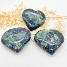 Load image into Gallery viewer, Ruby, Fuschite and Kyanite Crystal Heart
