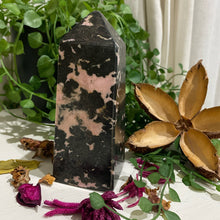 Load image into Gallery viewer, Rhodonite Crystal Tower Point Generator
