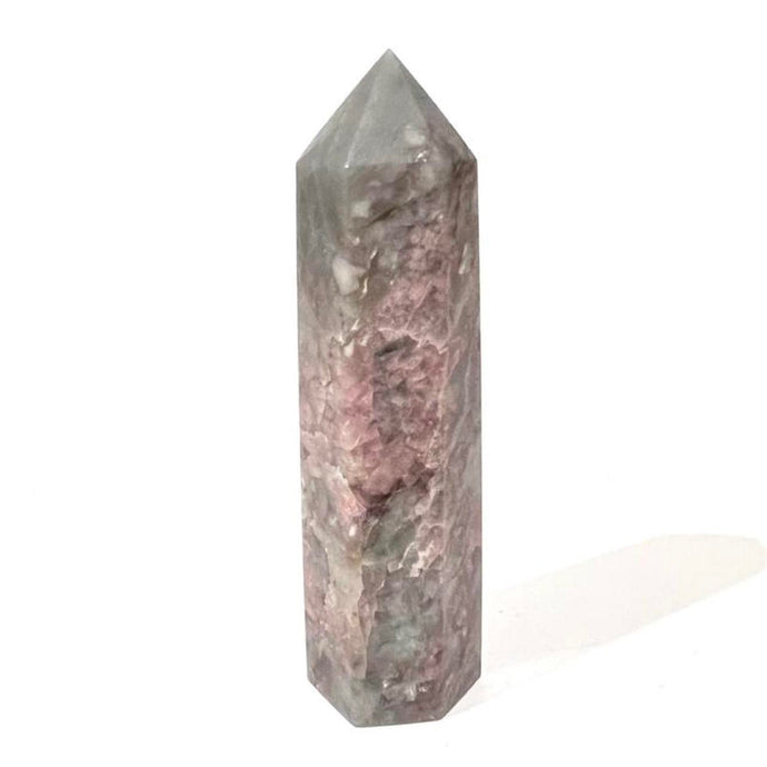 Plum Blossom Pink Tourmaline Crystal Tower Point Generator