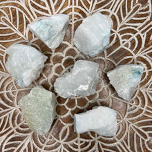 Load image into Gallery viewer, Blue Aragonite Raw Crystal Rock Chunk
