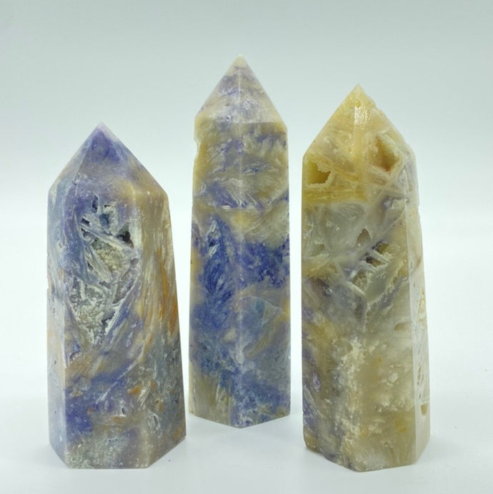 Opalized Fluorite Crystal Tower