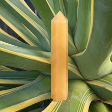 Load image into Gallery viewer, Orange Calcite Crystal Tower Point Generator Gift for Her
