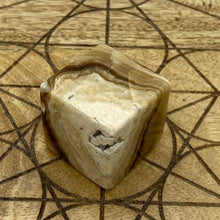 Load image into Gallery viewer, Chocolate Calcite Cube Crystal Carving Square
