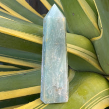Load image into Gallery viewer, Blue Calcite Crystal Tower Point Generator

