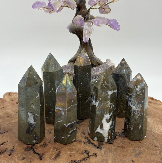 Pyrite Crystal Tower Point Generator Fools Gold Tower