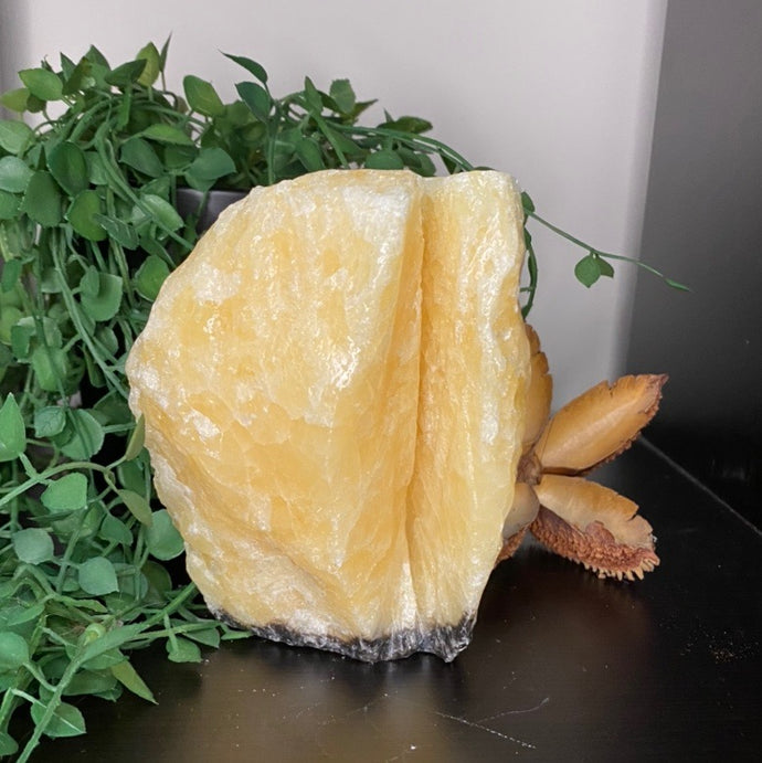 Banded Orange Calcite Raw Crystal Rock
