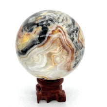 Load image into Gallery viewer, Crazy Lace Agate Crystal Sphere Crystal Ball
