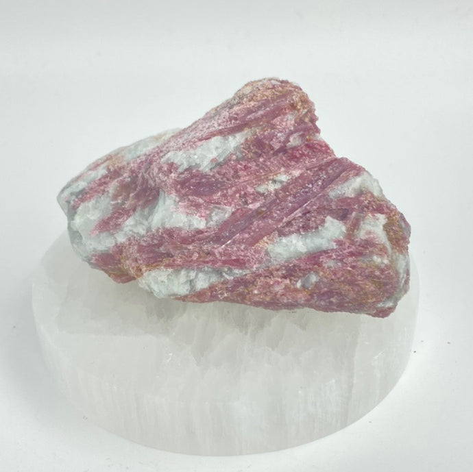 Rubellite Pink Tourmaline Raw Crystal Chunk Pink Crystal