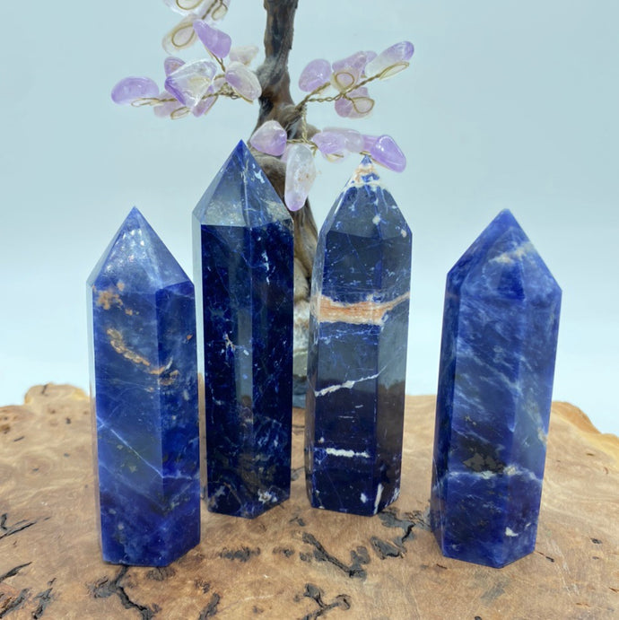 Sodalite Crystal Tower Point Generator Blue Crystal