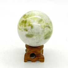 Load image into Gallery viewer, Green Jade Crystal Sphere Crystal Ball Stone
