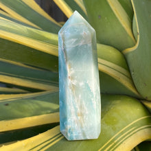 Load image into Gallery viewer, Blue Calcite Crystal Tower Point Generator
