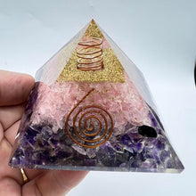 Load image into Gallery viewer, Organite Orgone Peace and Love  Pyramid
