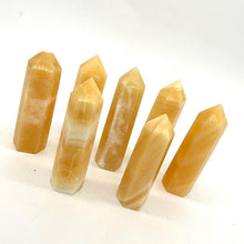 Load image into Gallery viewer, Orange Calcite Crystal Tower Point Generator Orange Crystal Stone
