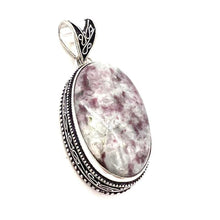 Load image into Gallery viewer, Vintage Design Pink Tourmaline  Gemstone 925 Sterling Silver Jewellery Pendant Gift for Her
