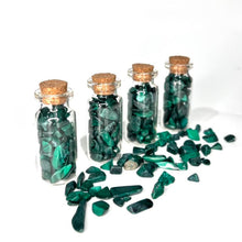 Load image into Gallery viewer, Malachite Crystals Crystal Chips Magic Gift - One Jar

