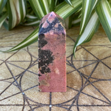 Load image into Gallery viewer, Rhodonite Crystal Tower Point Generator
