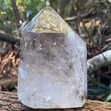 Load image into Gallery viewer, Smokey Quartz Phantom Included Crystal Tower Point Generator
