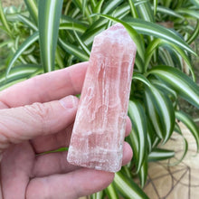 Load image into Gallery viewer, Rose Calcite Tower Point Obelisk Crystal Rock Pink Crystal
