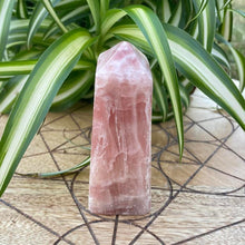 Load image into Gallery viewer, Rose Calcite Tower Point Obelisk Crystal Rock Pink Crystal
