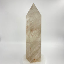 Load image into Gallery viewer, Rainbow Included Smokey Quartz Crystal Tower Point Generator
