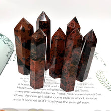 Load image into Gallery viewer, Mahogany Obsidian Crystal Tower Point Generator
