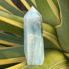 Load image into Gallery viewer, Blue Calcite Crystal Tower Point Generator
