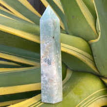 Load image into Gallery viewer, Blue Calcite Crystal Tower Point Generator
