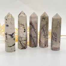 Load image into Gallery viewer, Dendritic Picture Jasper Tower Point Generator stone Crystal
