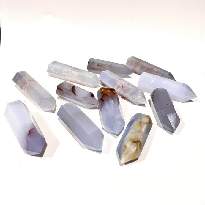 Blue Chalcedony Crystal Tower Point Generator