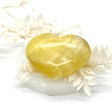Load image into Gallery viewer, Lemon Calcite Heart Crystal Gift for Her
