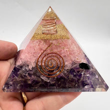 Load image into Gallery viewer, Organite Orgone Peace and Love  Pyramid
