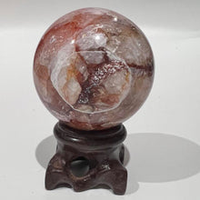 Load image into Gallery viewer, Fire Quartz Crystal Sphere Crystal Ball
