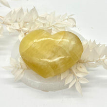 Load image into Gallery viewer, Lemon Calcite Heart Crystal Gift for Her
