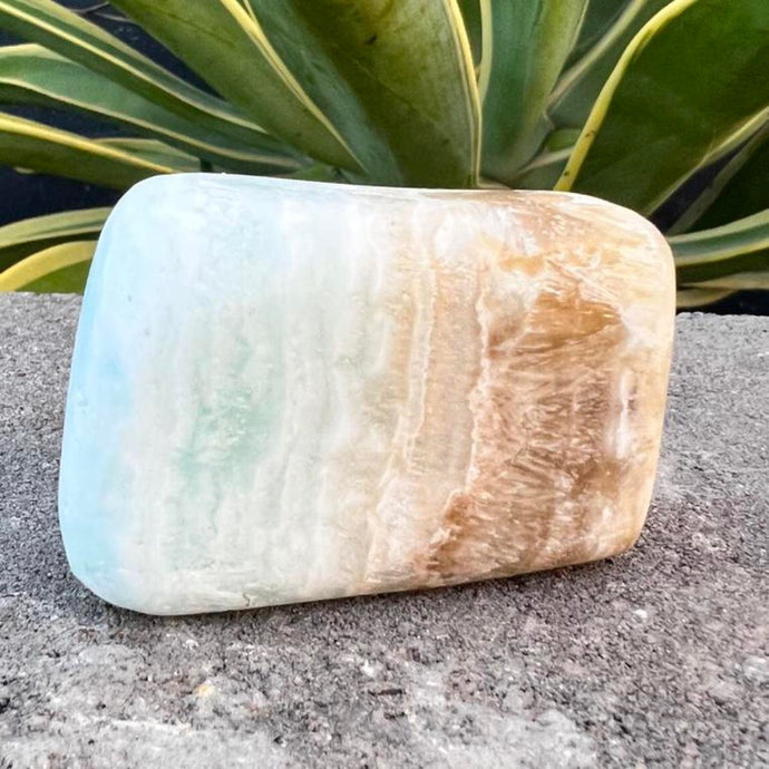 Caribbean Calcite Freeform Crystal Rock Blue Crystal