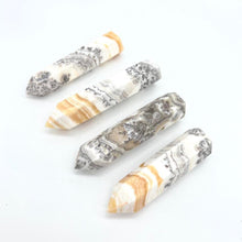 Load image into Gallery viewer, Dendritic Orange Calcite Crystal Tower Point Generator Gift for Her
