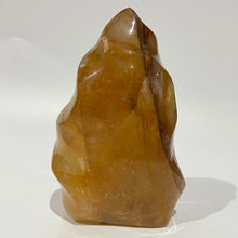 Load image into Gallery viewer, Golden Healer Flame Crystal Carving
