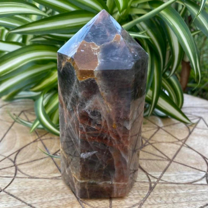 Black Moonstone Crystal Tower Point Generator