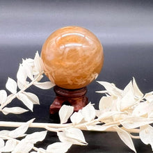 Load image into Gallery viewer, Golden Healer Crystal Sphere Crystal Ball
