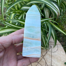 Load image into Gallery viewer, Caribbean Calcite Tower Point Generator Obelisk Gift For Her
