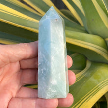Load image into Gallery viewer, Blue Calcite Crystal Tower Point Generator
