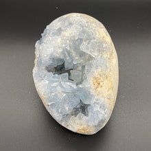 Load image into Gallery viewer, Celestite Crystal Cluster Specimen Raw Crystal Blue crystal
