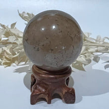 Load image into Gallery viewer, Smokey Quartz Crystal Sphere Crystal Ball Specimen Gift
