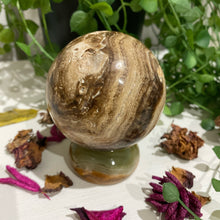 Load image into Gallery viewer, Brown Chocolate Calcite Crystal Sphere Crystal Ball Gift
