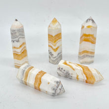 Load image into Gallery viewer, Dendritic Orange Calcite Crystal Tower Point Generator Gift for Her
